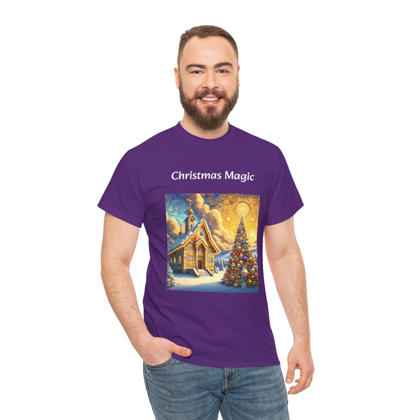 Magic Christmas Amazing Unisex Heavy Cotton Short Sleeve Tee Shirts!