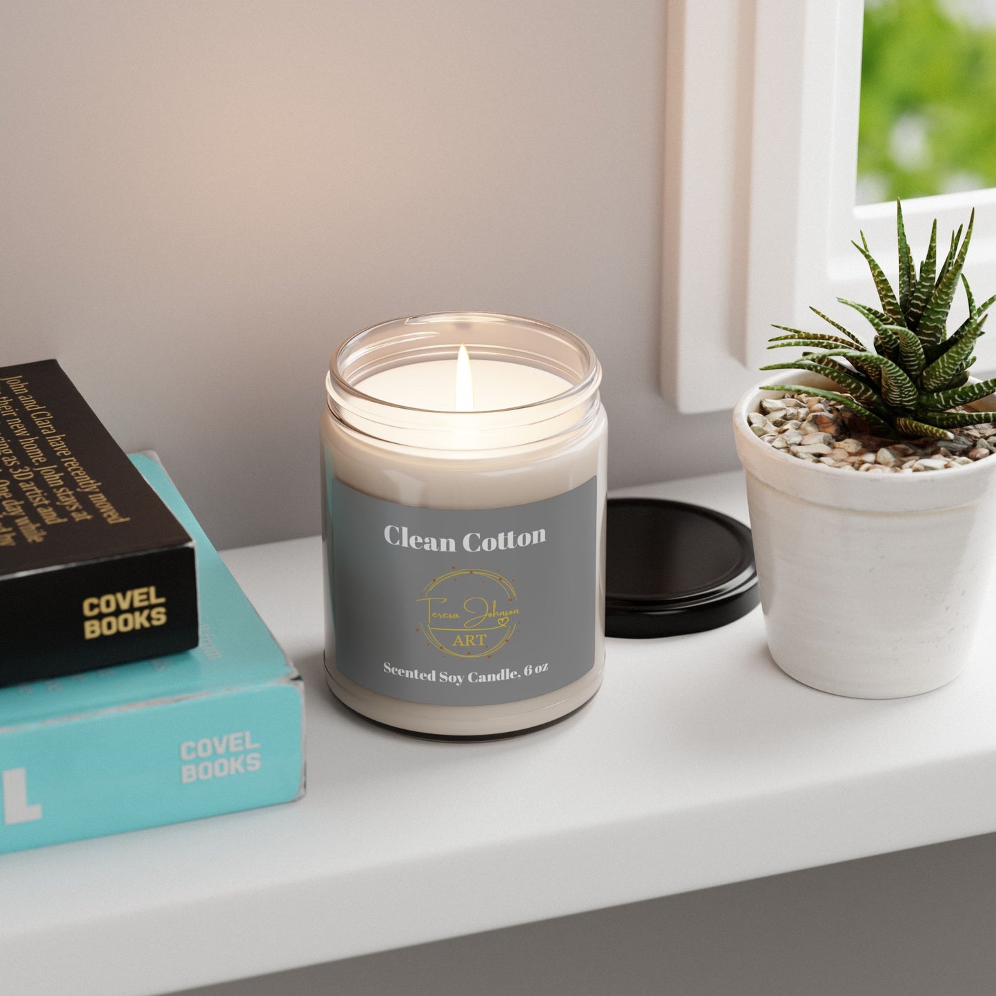 Clean Cotton - Scented Soy Candle, 9oz