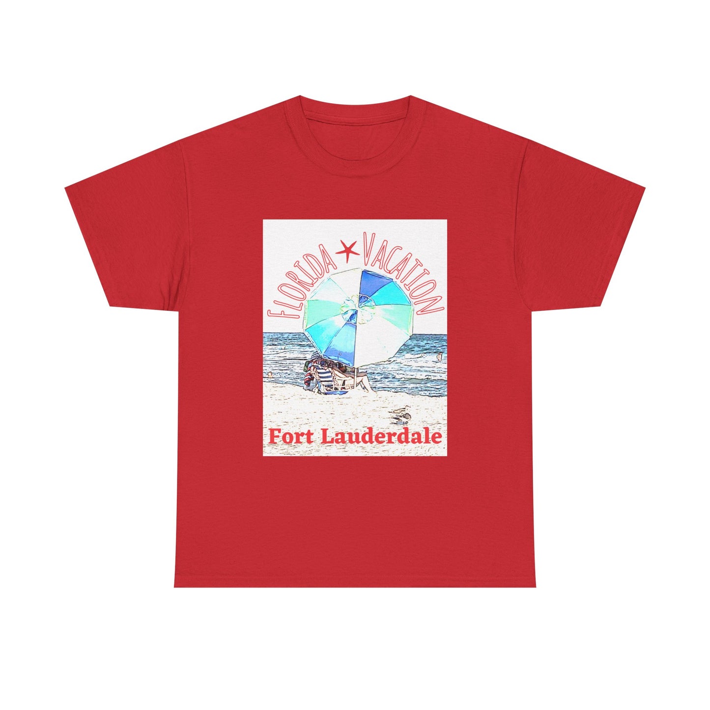 Florida Vacation Fort Lauderdale - Amazing Unisex Heavy Cotton Tee