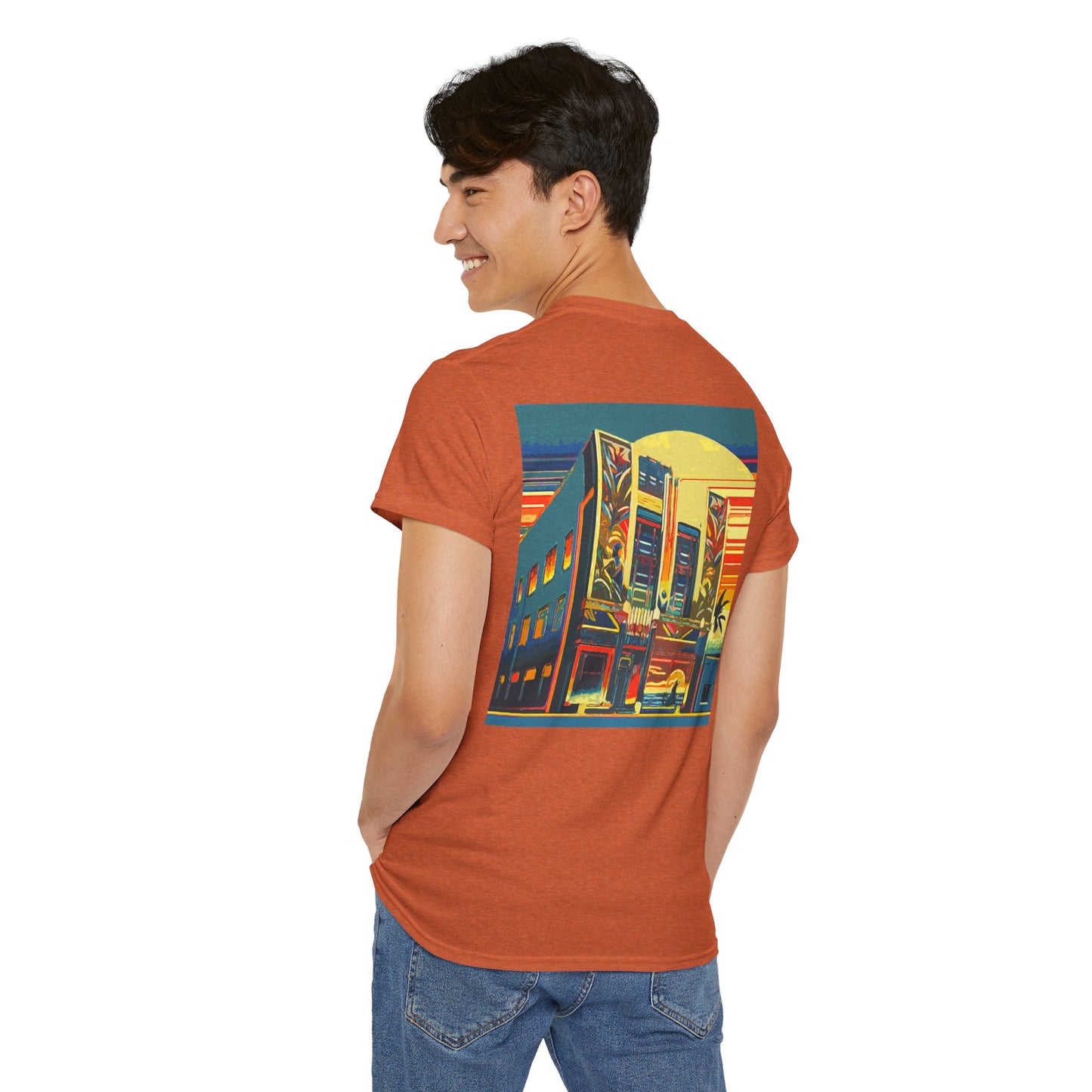 Art Deco Theatre - Amazing Unisex Heavy Cotton Short Sleeve Tee Shirts!