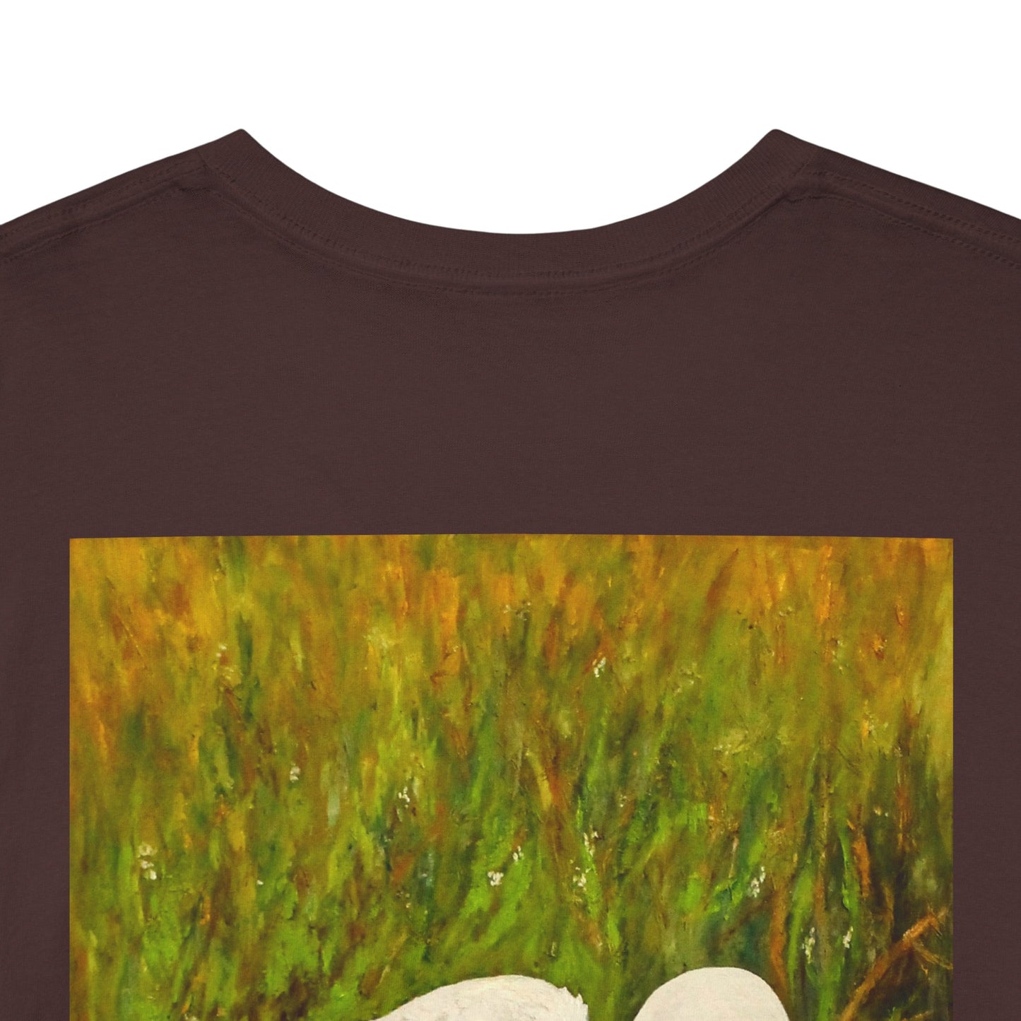 White Egret- Amazing Unisex Heavy Cotton Short Sleeve Tee Shirts!