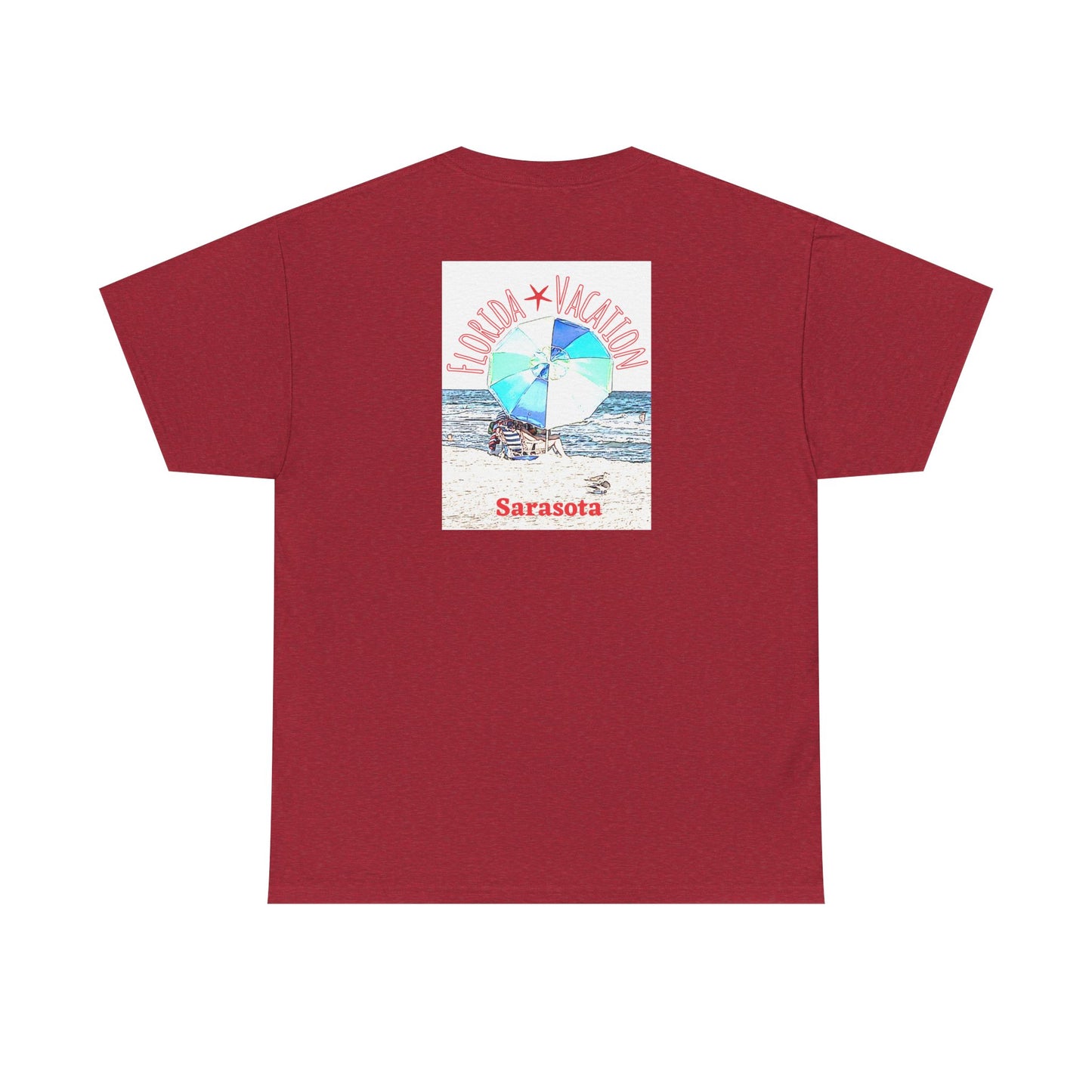 Florida Vacation Sarasota - Amazing Unisex Heavy Cotton Short Sleeve Tee Shirts!