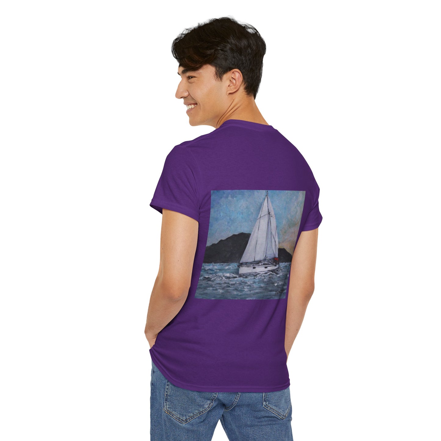 Smoothly Sailing - Amazing Unisex Heavy Cotton Short Sleeve Tee Shirts!