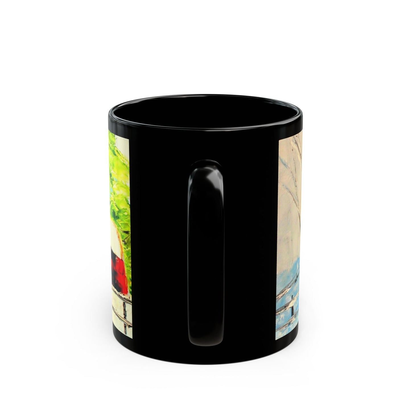Forsyth Barns - 11 oz or 15 oz Ceramic Black Mugs