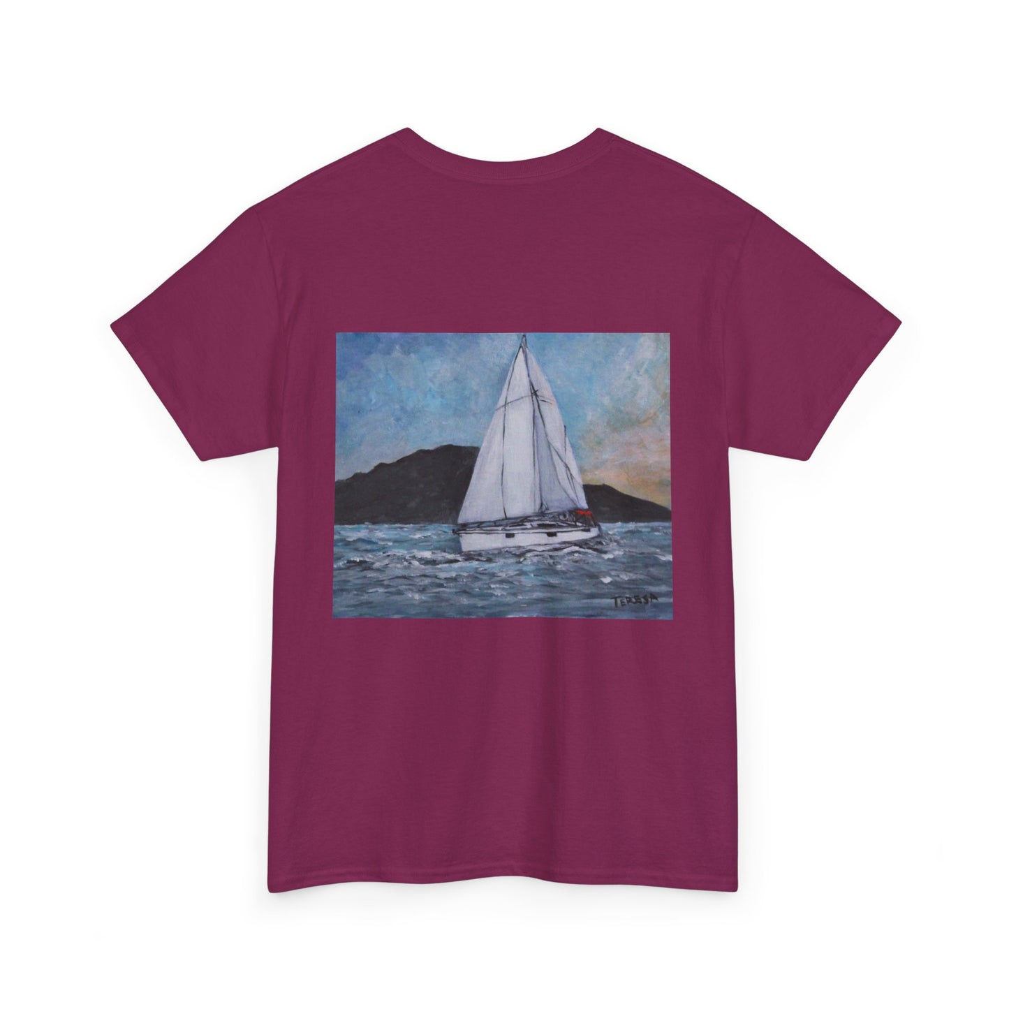 Smoothly Sailing - Amazing Unisex Heavy Cotton Short Sleeve Tee Shirts!