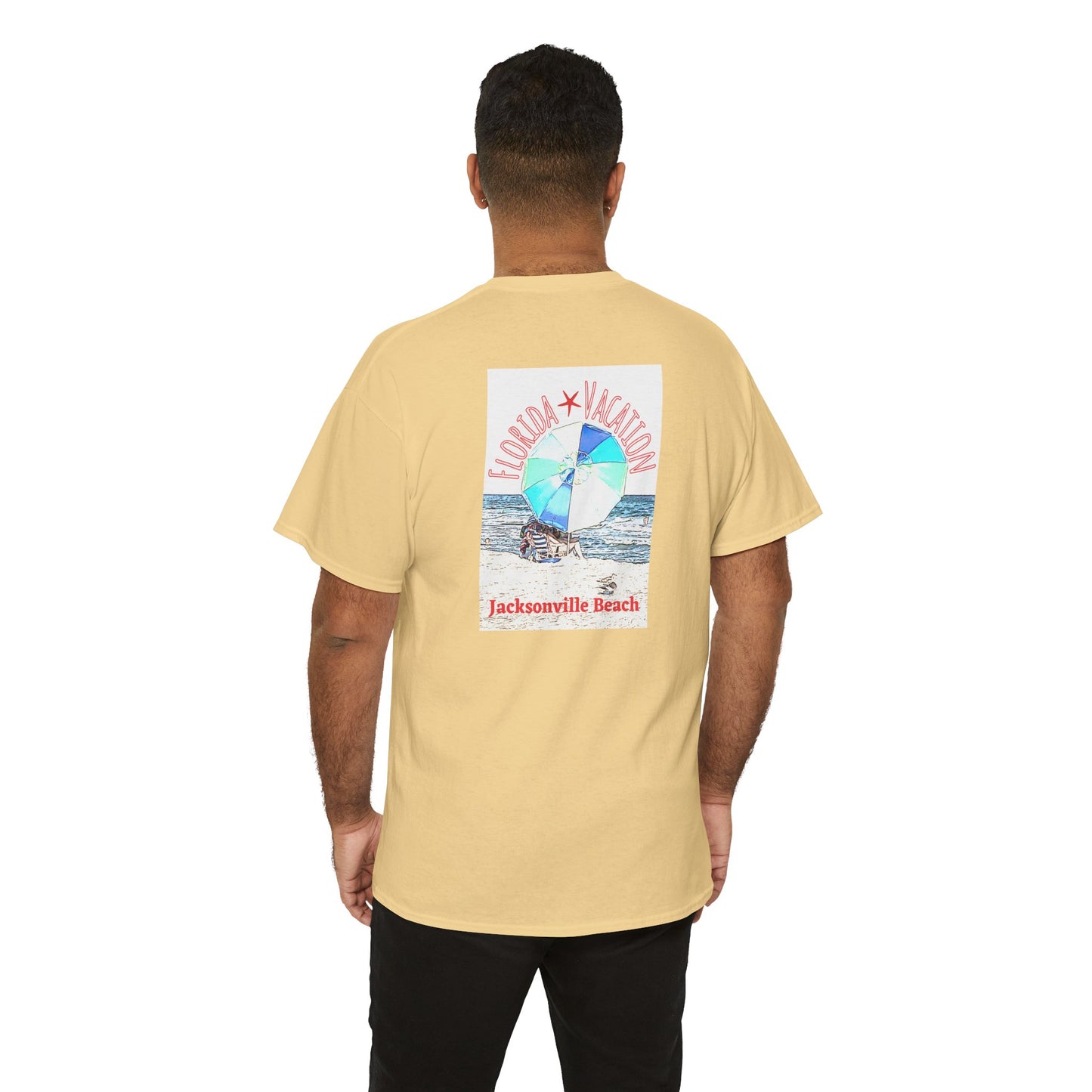 Florida Vacation Jacksonville - Amazing Unisex Heavy Cotton Short Sleeve Tee Shirts!