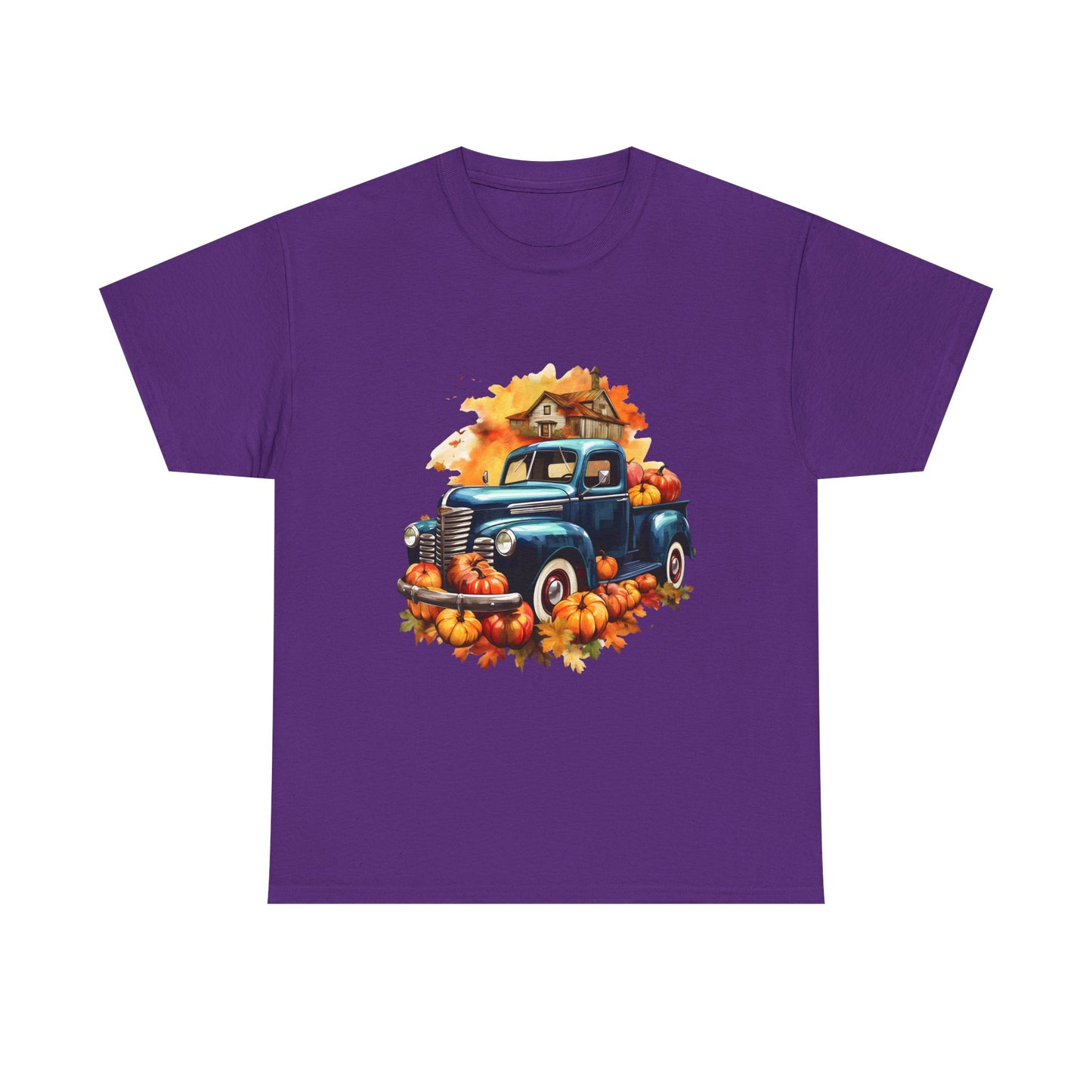 Fall Truck -Amazing Unisex Heavy Cotton Short Sleeve Tee Shirts!