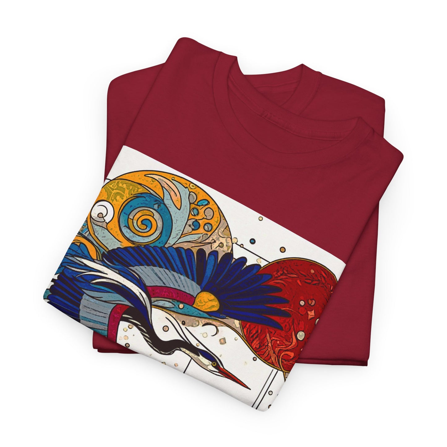 Blue Heron - Amazing Unisex Heavy Cotton Short Sleeve Tee Shirts!