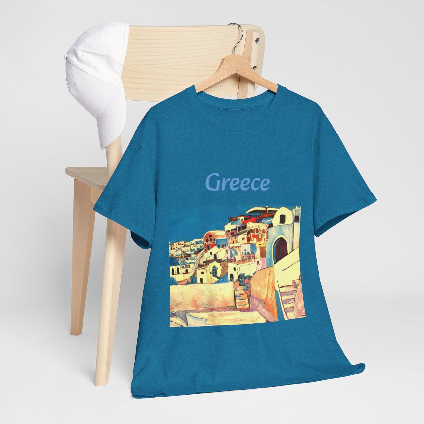 Greece - Amazing Unisex Heavy Cotton Short Sleeve Tee Shirts!
