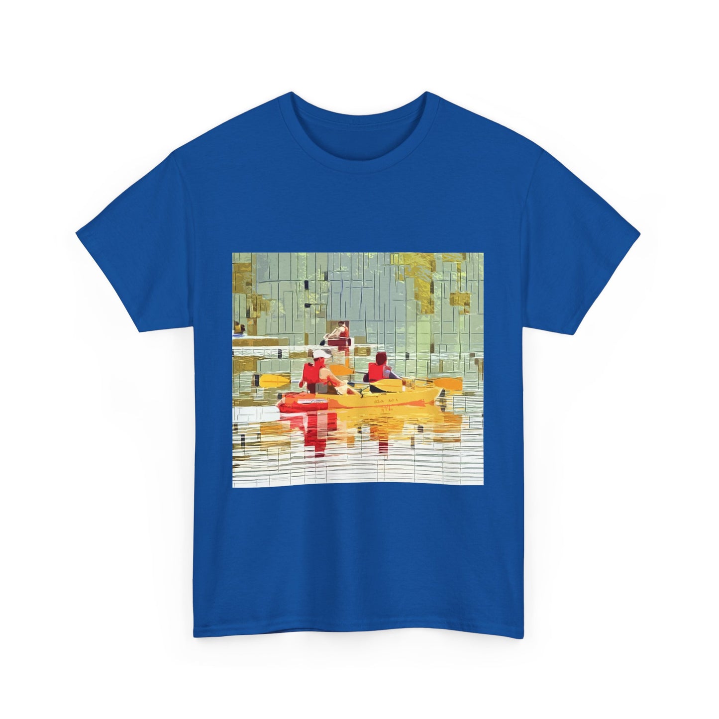 Kayak in the River - Amazing Unisex Heavy Cotton Tee