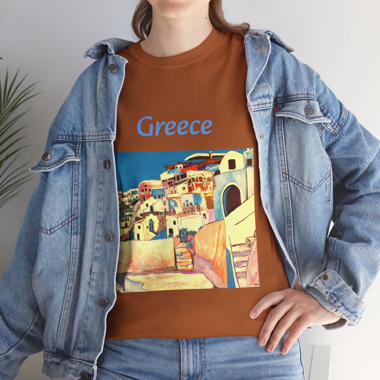 Greece - Amazing Unisex Heavy Cotton Short Sleeve Tee Shirts!