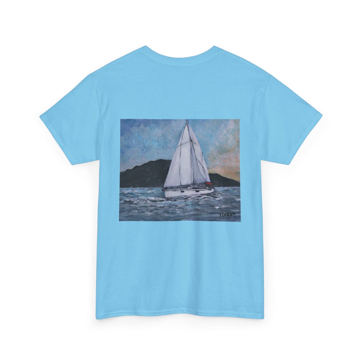 Smoothly Sailing - Amazing Unisex Heavy Cotton Short Sleeve Tee Shirts!