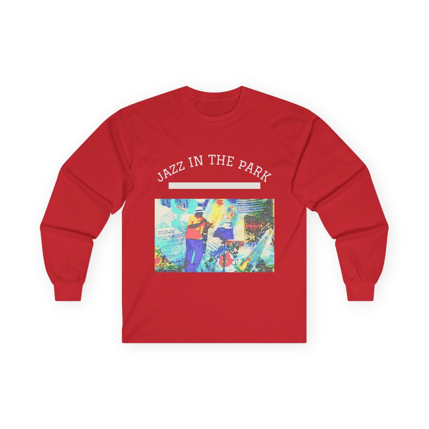 "Jazz in the Park" Long Sleeve Casual Unisex Tee Shirt