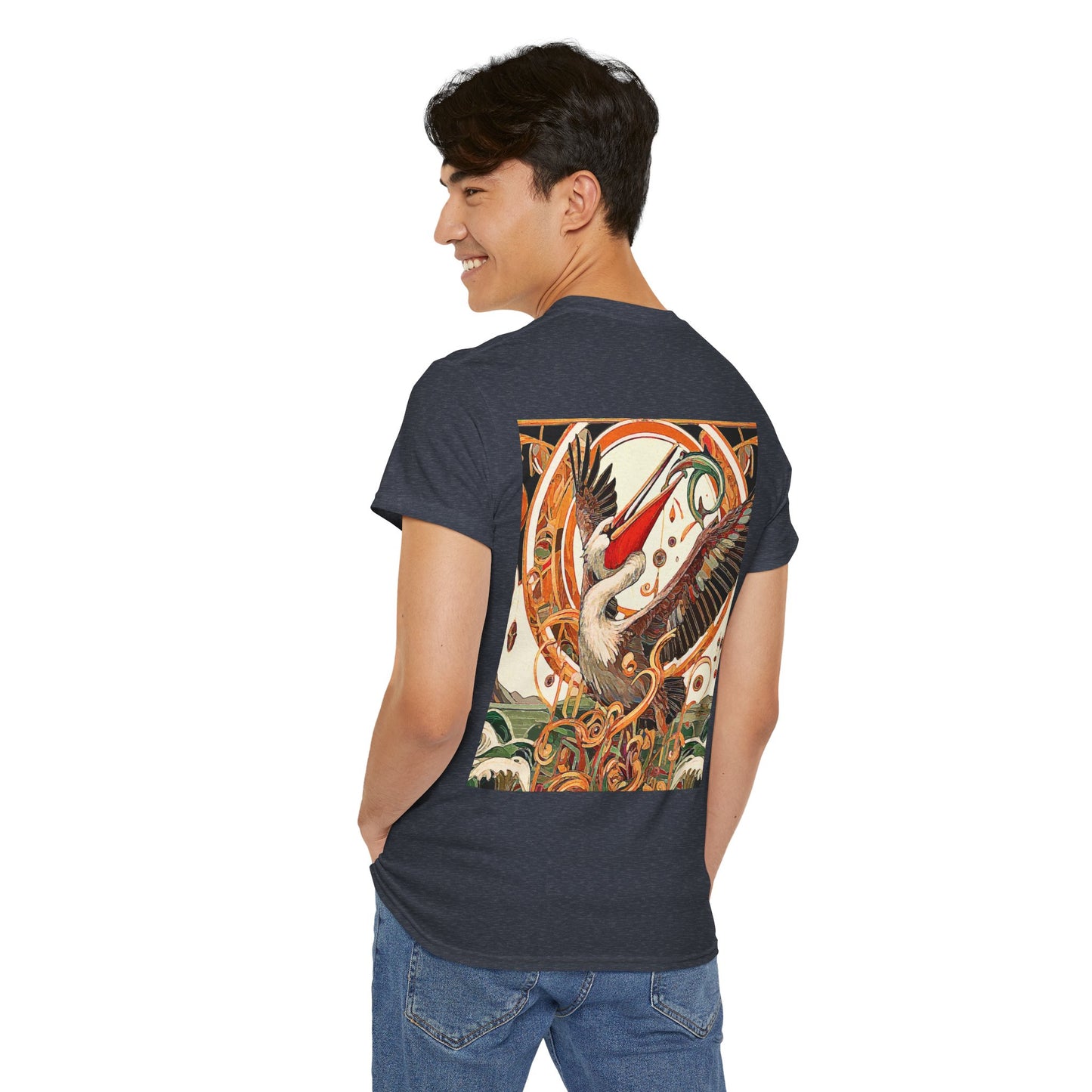 Magnificent Bird - Amazing Unisex Heavy Cotton Short Sleeve Tee Shirts!