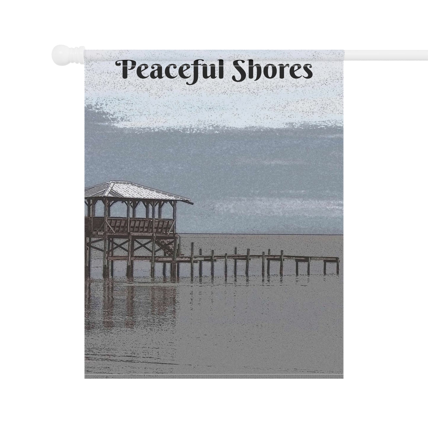 Peaceful Shores. Garden & House Banner