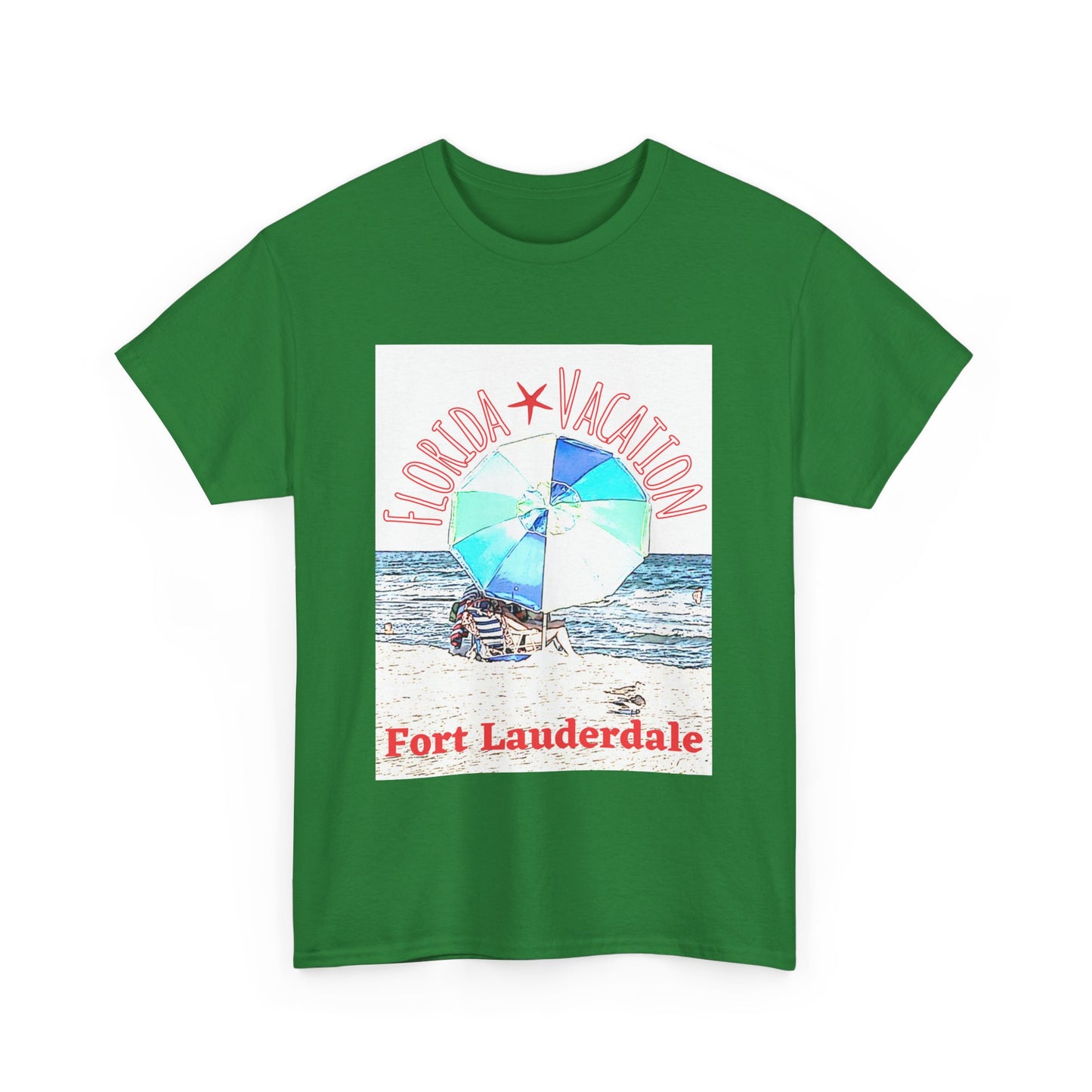 Florida Vacation Fort Lauderdale - Amazing Unisex Heavy Cotton Tee