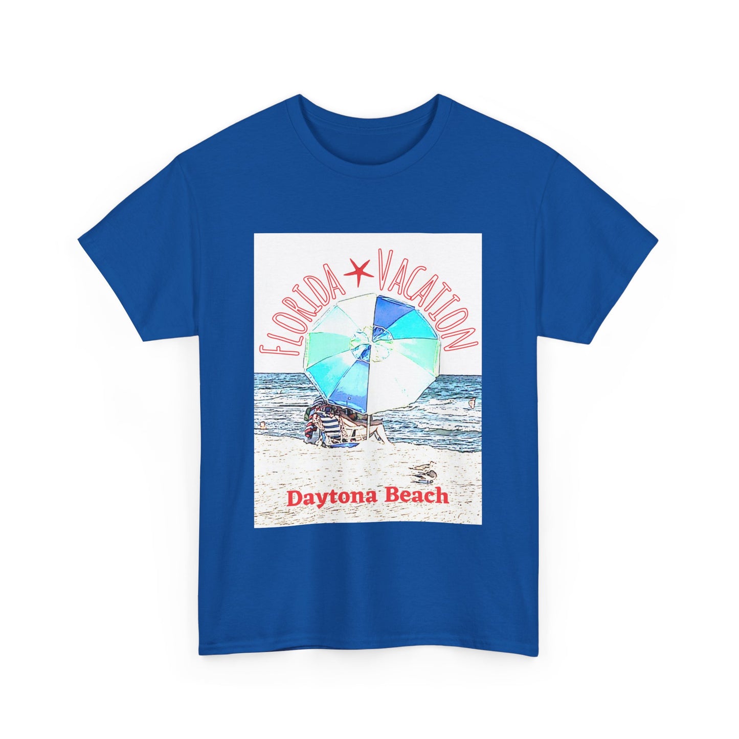 Florida Vacation Daytona Beach - Amazing Unisex Heavy Cotton Tee