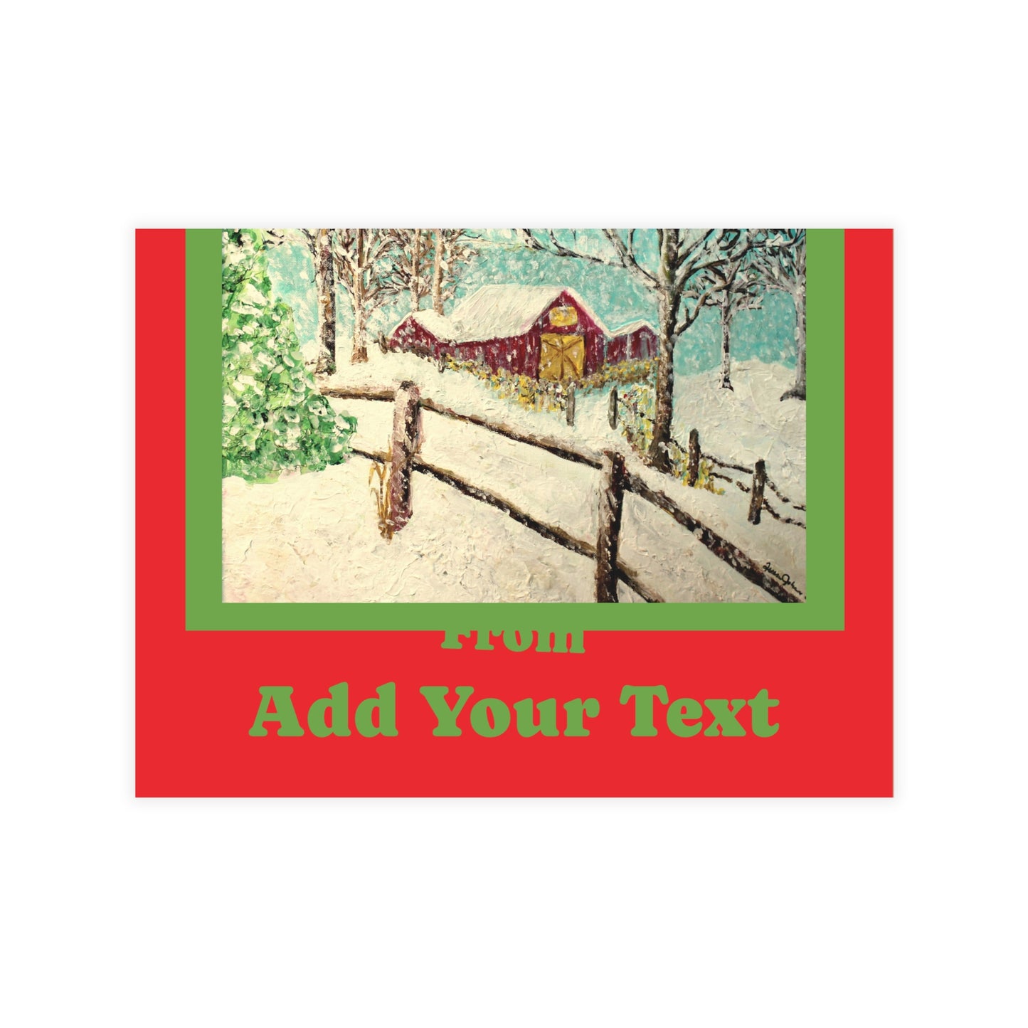 "We Wish You a Merry Christmas" Postcard Bundles (envelopes not included)