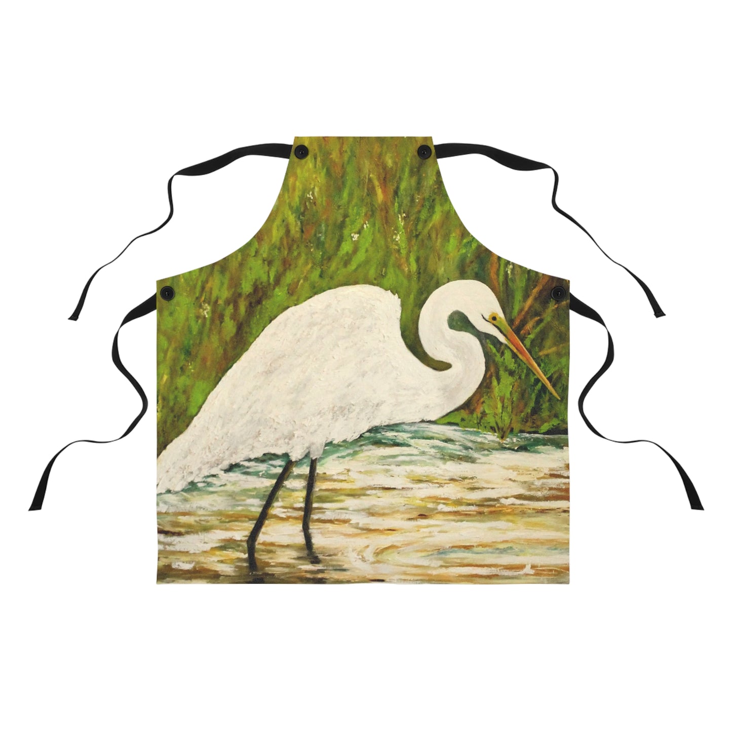White Egret Apron