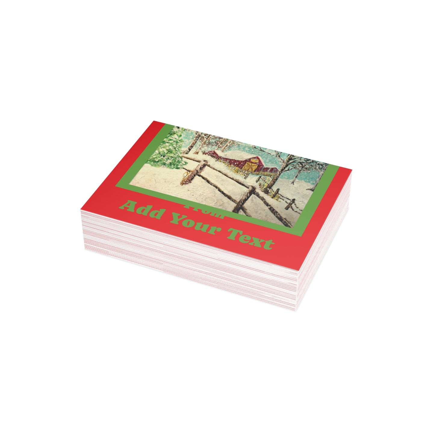 "We Wish You a Merry Christmas" Postcard Bundles (envelopes not included)