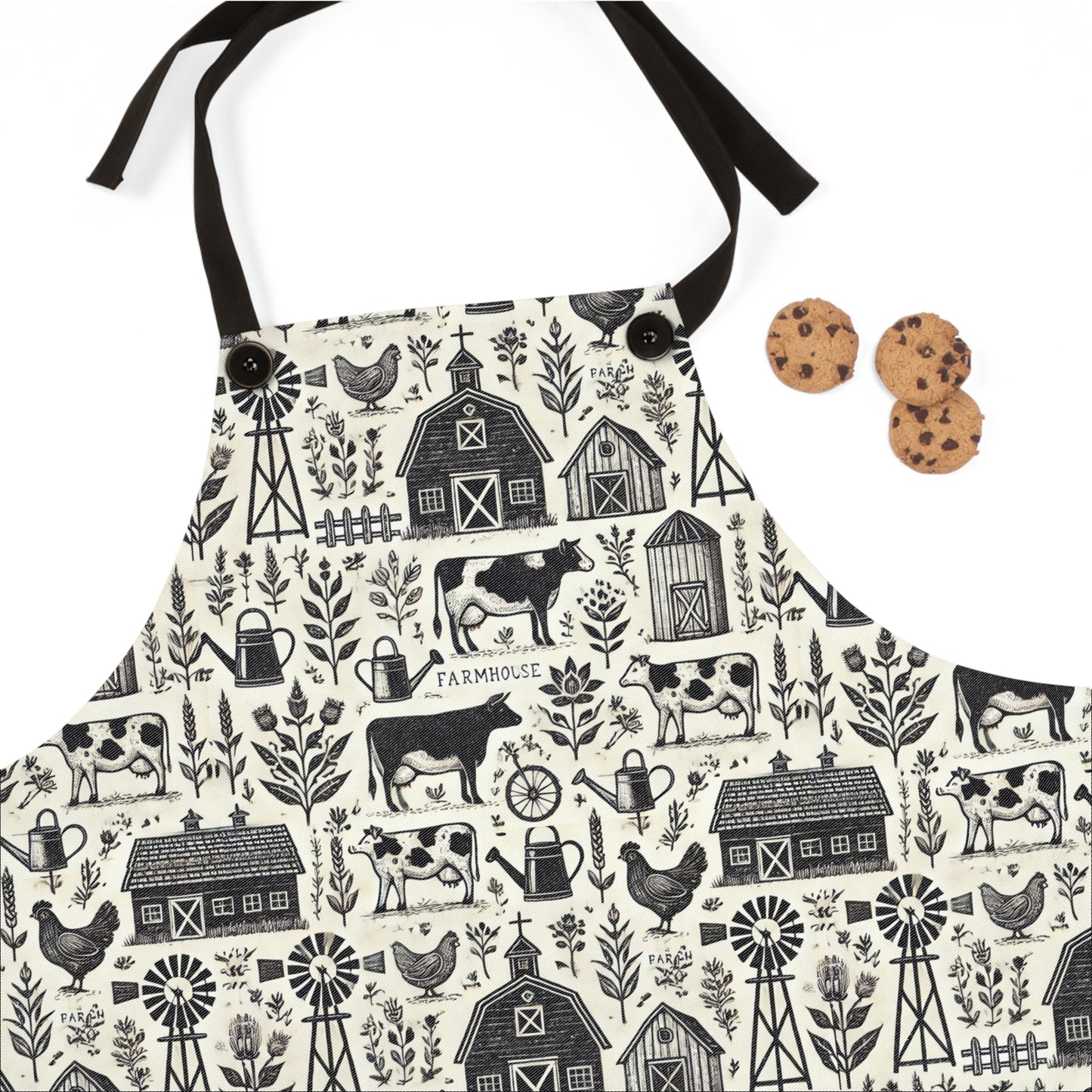 Black and White Apron