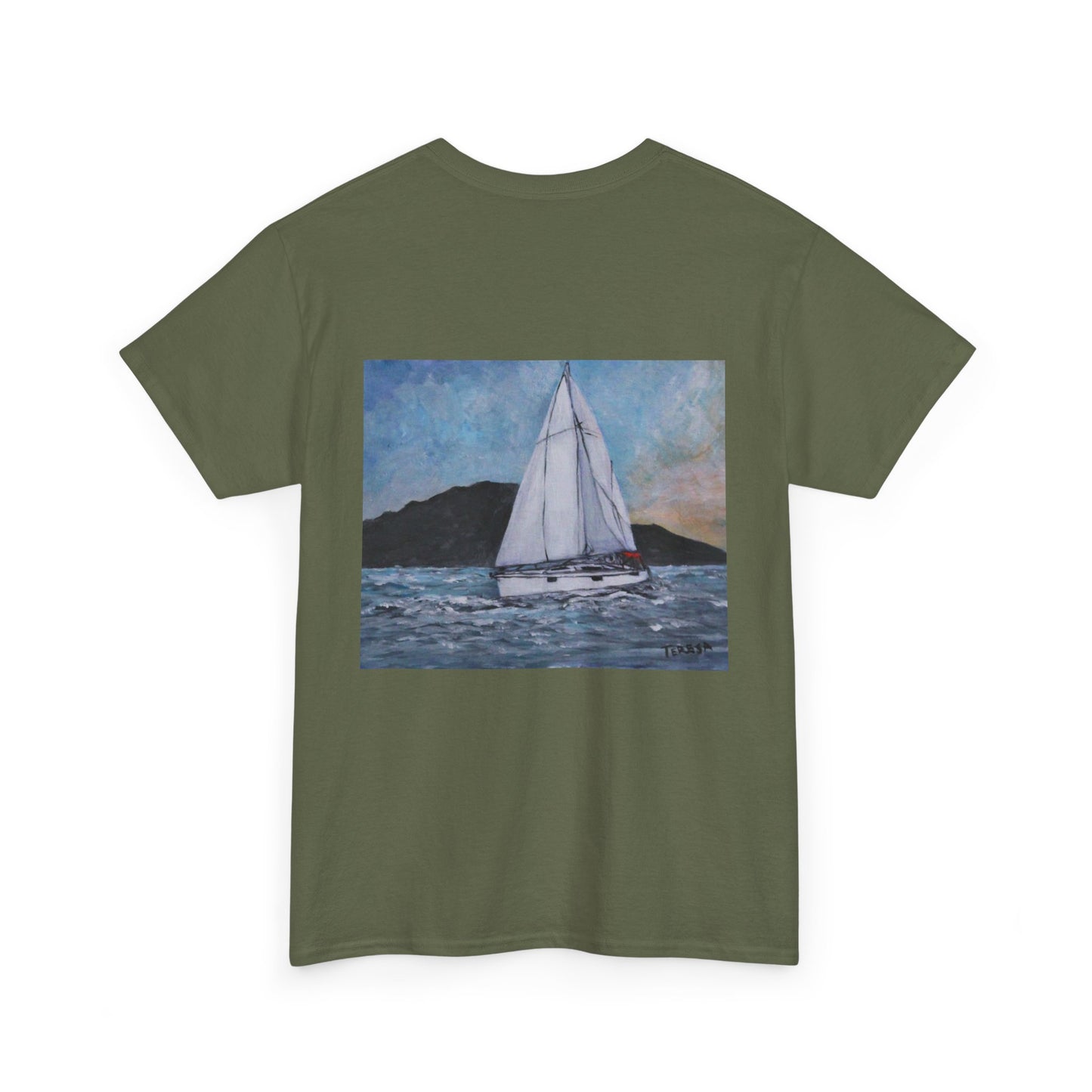 Smoothly Sailing - Amazing Unisex Heavy Cotton Short Sleeve Tee Shirts!