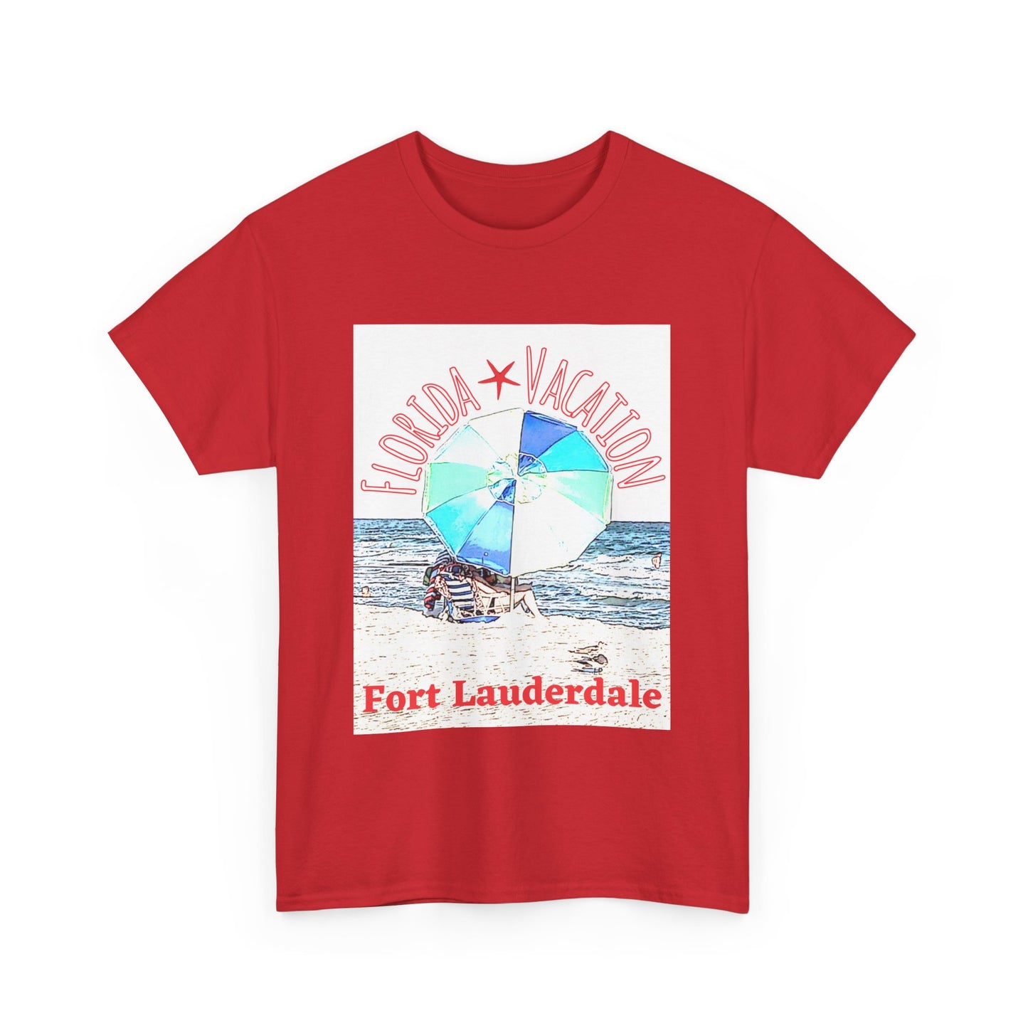 Florida Vacation Fort Lauderdale - Amazing Unisex Heavy Cotton Tee