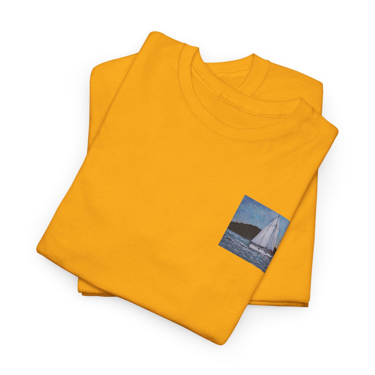 Smoothly Sailing - Amazing Unisex Heavy Cotton Short Sleeve Tee Shirts!