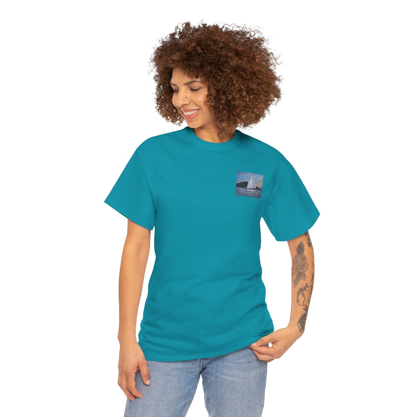 Smoothly Sailing - Amazing Unisex Heavy Cotton Short Sleeve Tee Shirts!