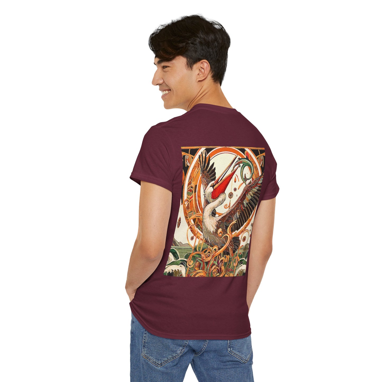 Magnificent Bird - Amazing Unisex Heavy Cotton Short Sleeve Tee Shirts!