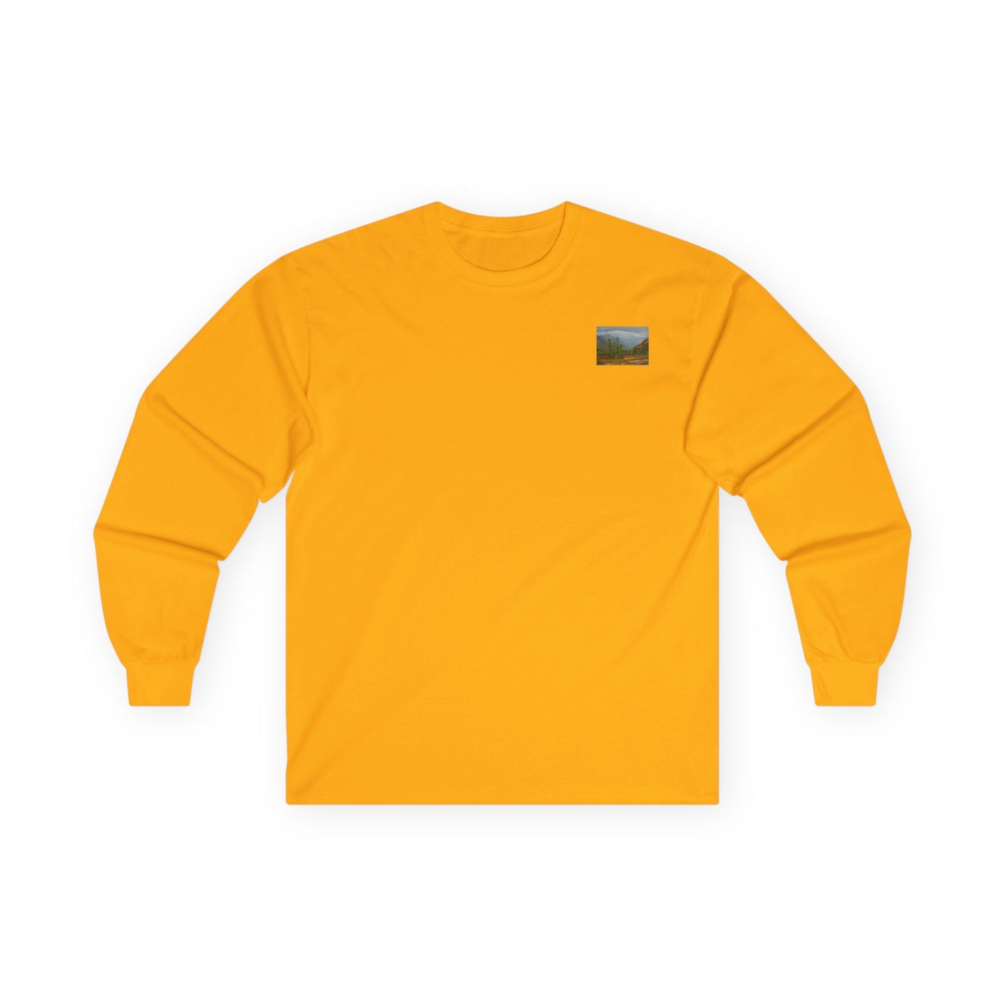 "Rocky Mountain's Shadows" Long Sleeve Casual Unisex Tee Shirt