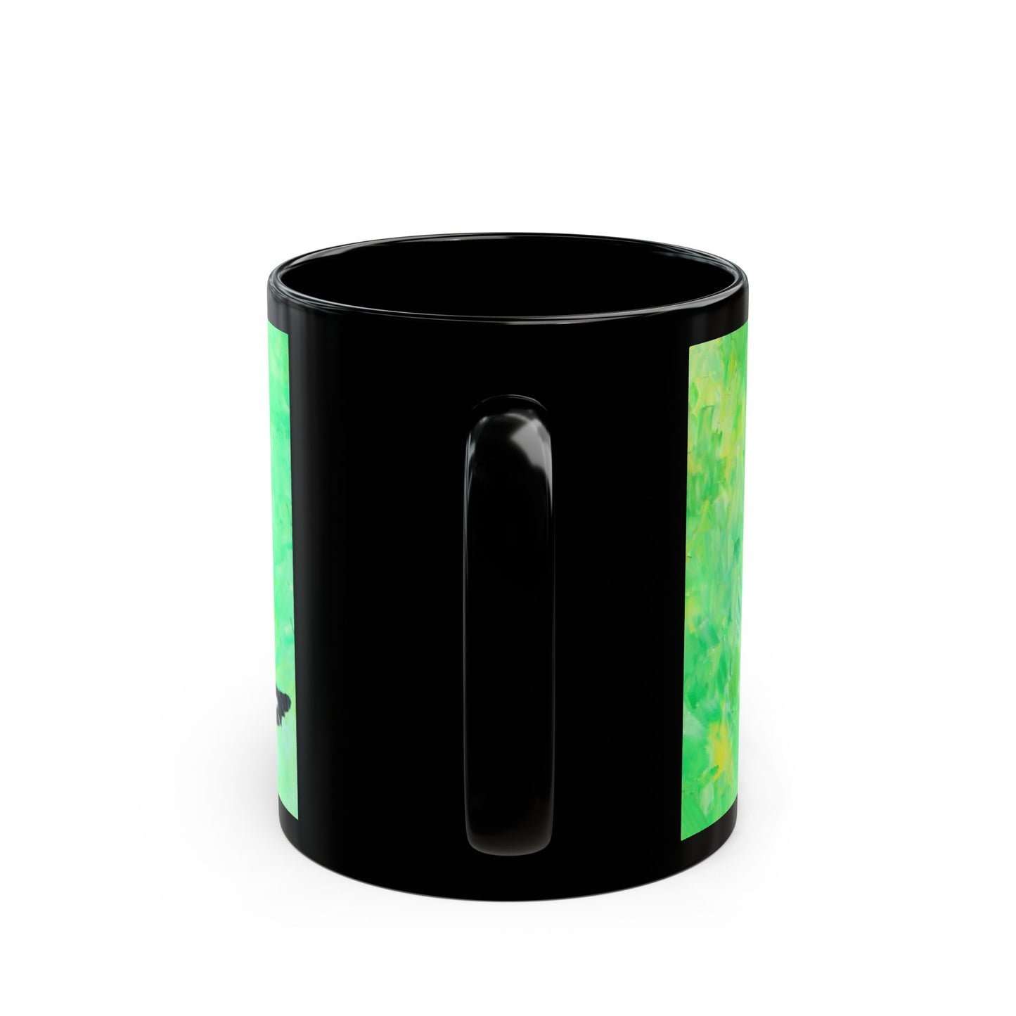 Hoopoe Bird- 11 oz or 15 oz Ceramic Black Mugs