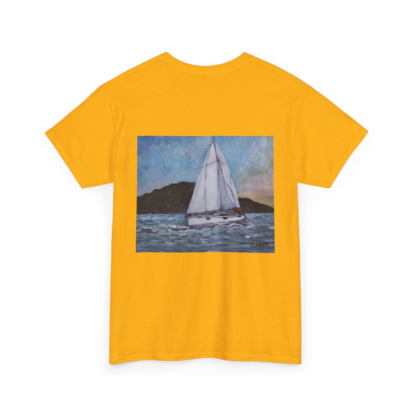 Smoothly Sailing - Amazing Unisex Heavy Cotton Short Sleeve Tee Shirts!