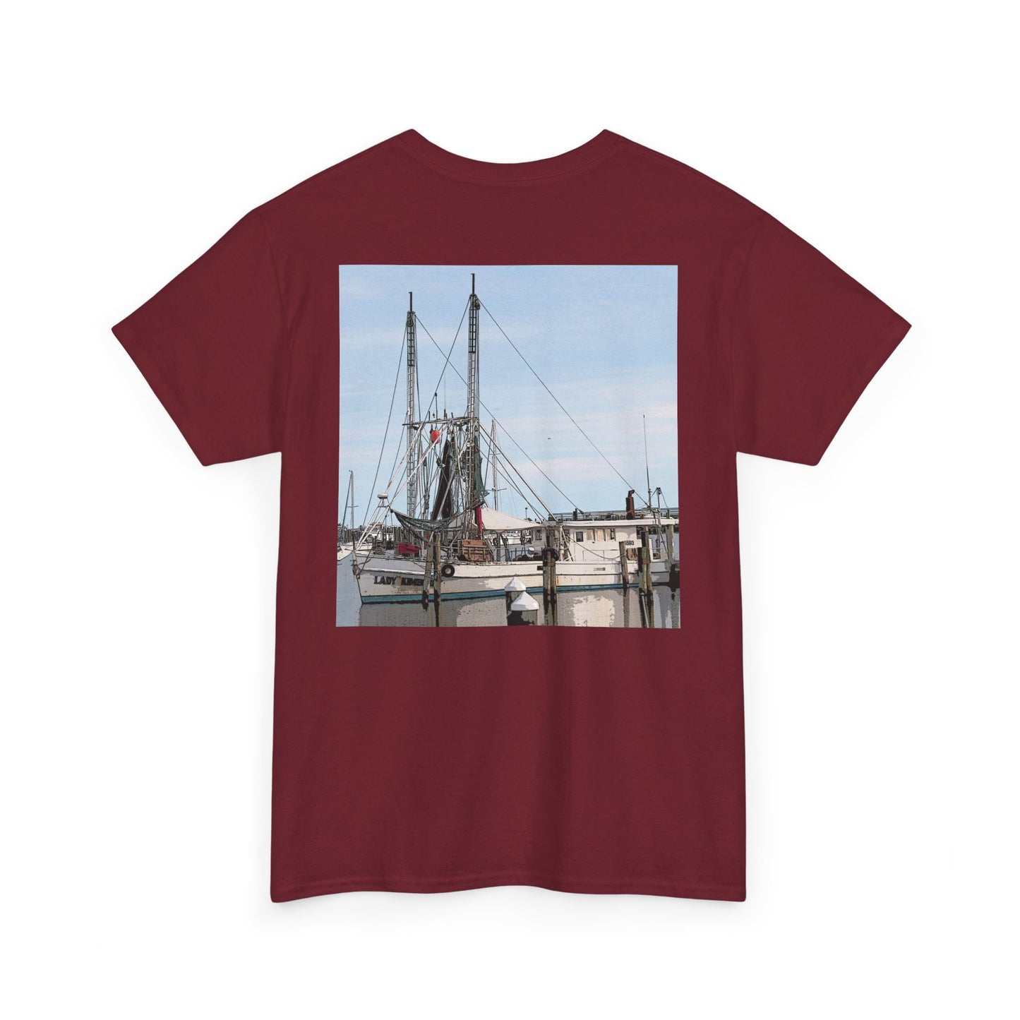 Shrimp Boat- Amazing Unisex Heavy Cotton Short Sleeve Tee Shirts!