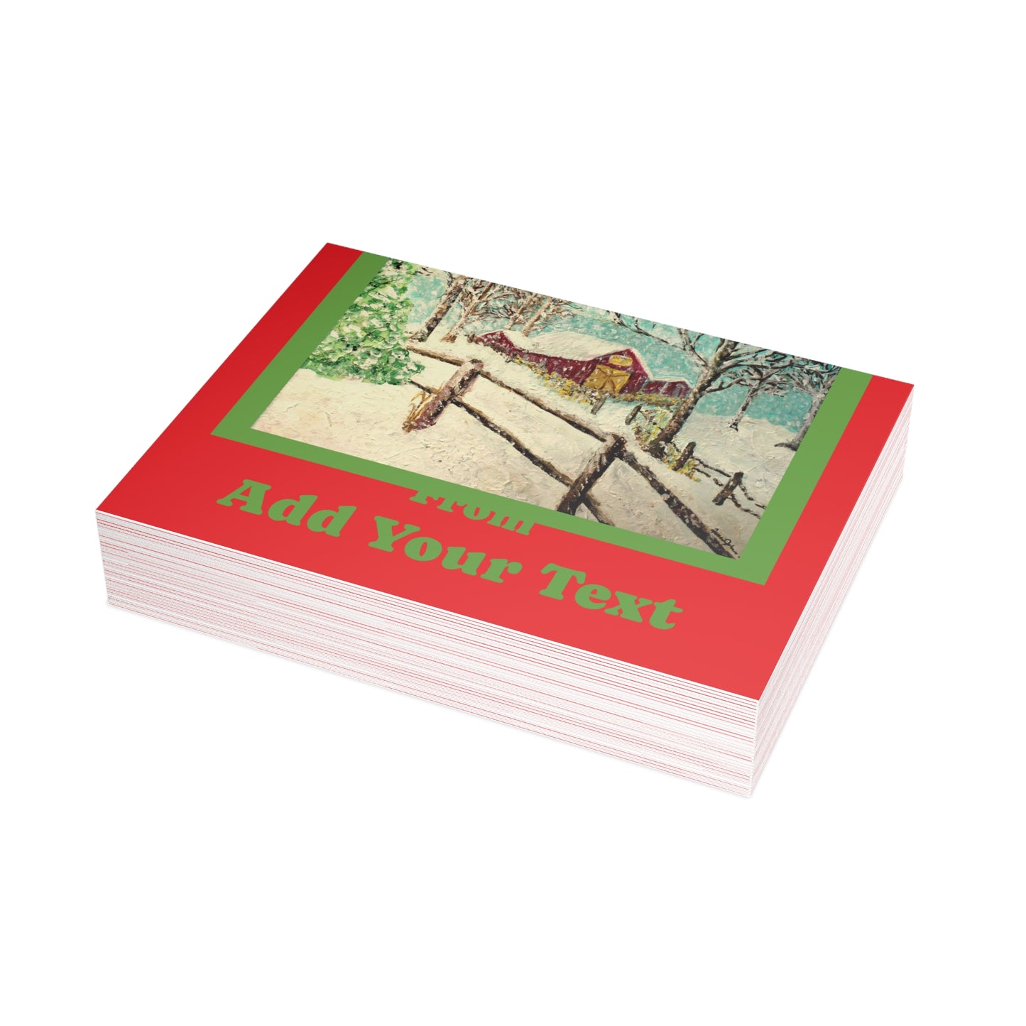 "We Wish You a Merry Christmas" Postcard Bundles (envelopes not included)