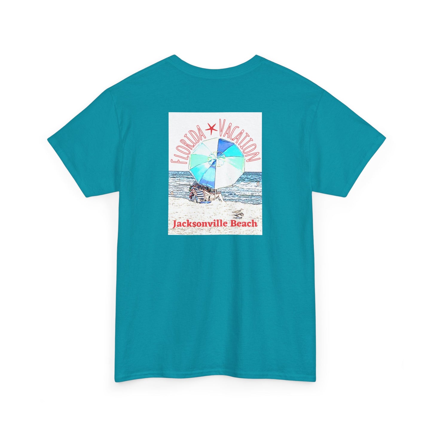 Florida Vacation Jacksonville - Amazing Unisex Heavy Cotton Short Sleeve Tee Shirts!