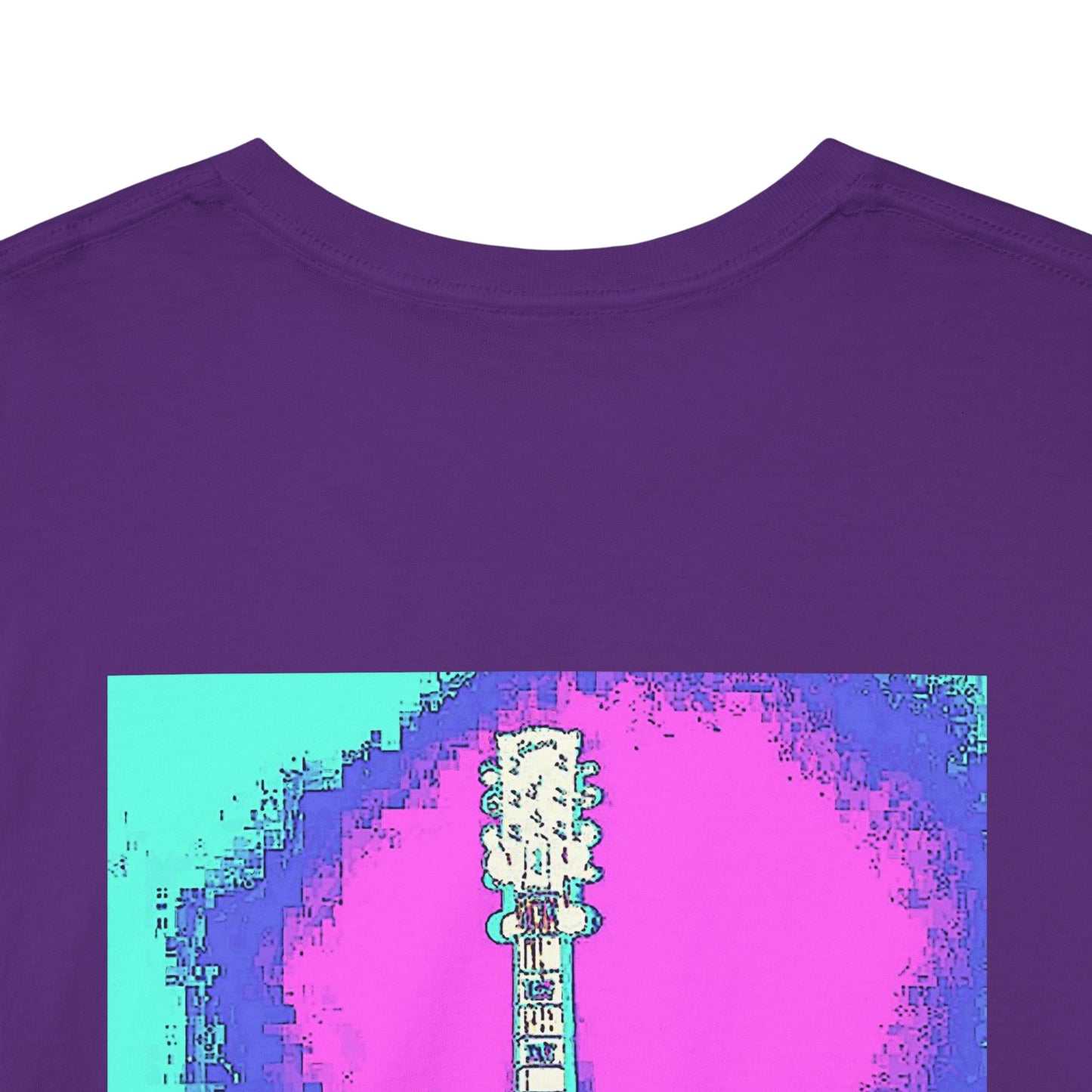 Psychedelic Guitar- Amazing Unisex Heavy Cotton Short Sleeve Tee Shirts!
