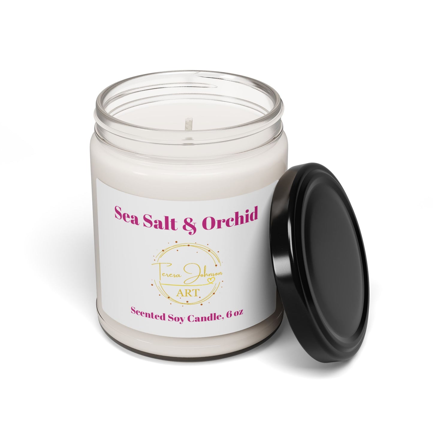 Sea Salt & Orchid - Scented Soy Candle, 9oz