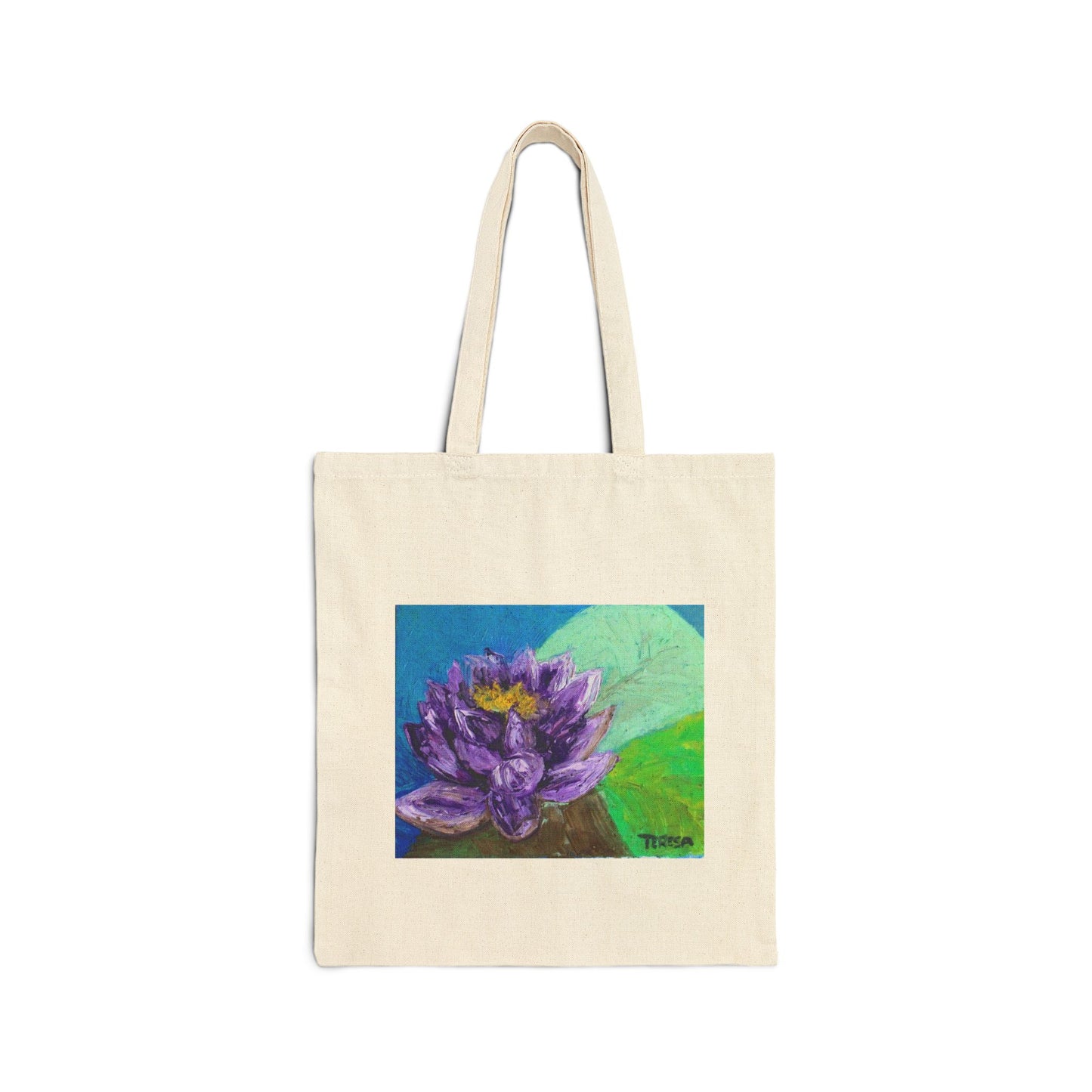 "Purple Beauty" Stylish Cotton Canvas Tote Bag