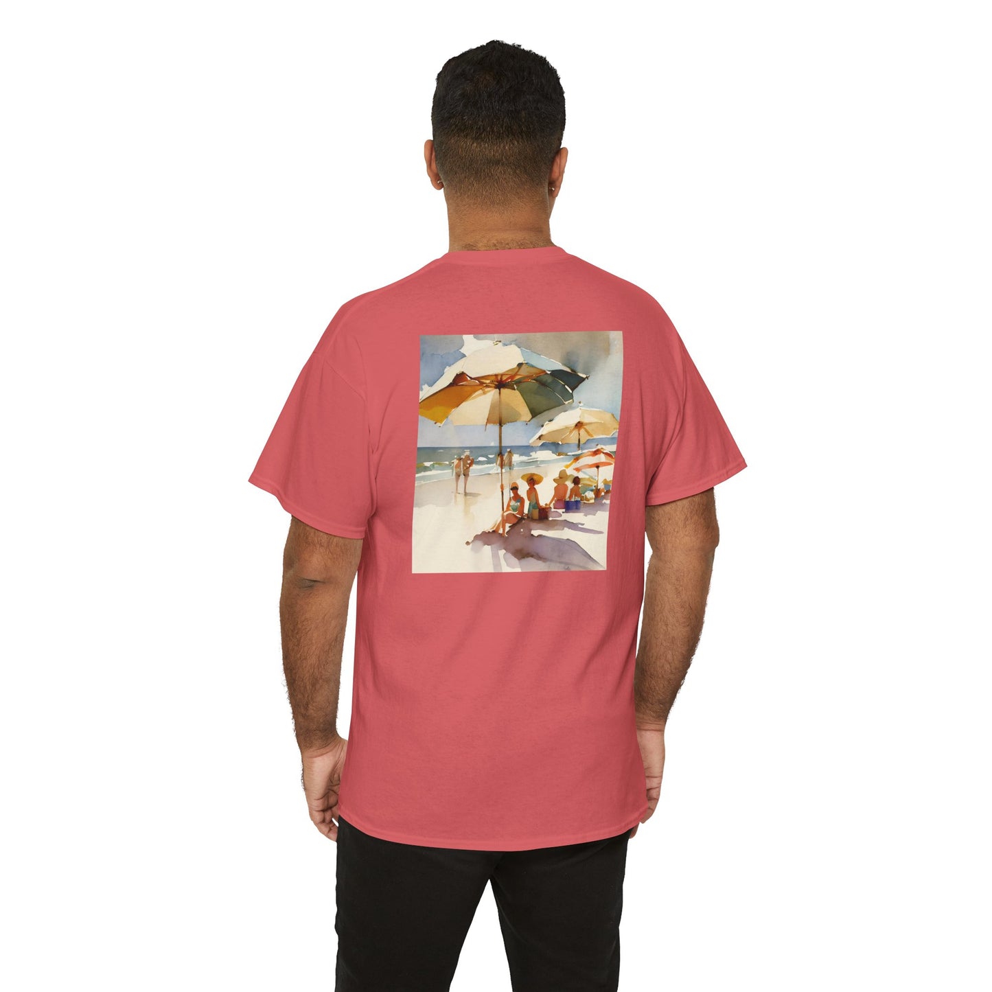 At the Beach Amazing Unisex Heavy Cotton Short Sleeve Tee Shirts!