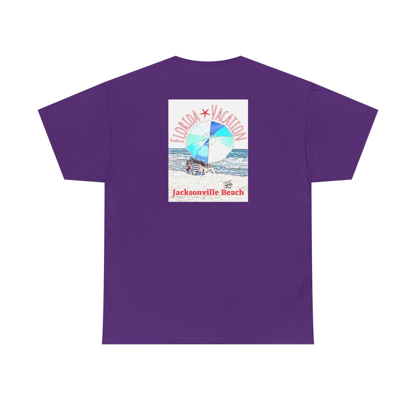 Florida Vacation Jacksonville - Amazing Unisex Heavy Cotton Short Sleeve Tee Shirts!
