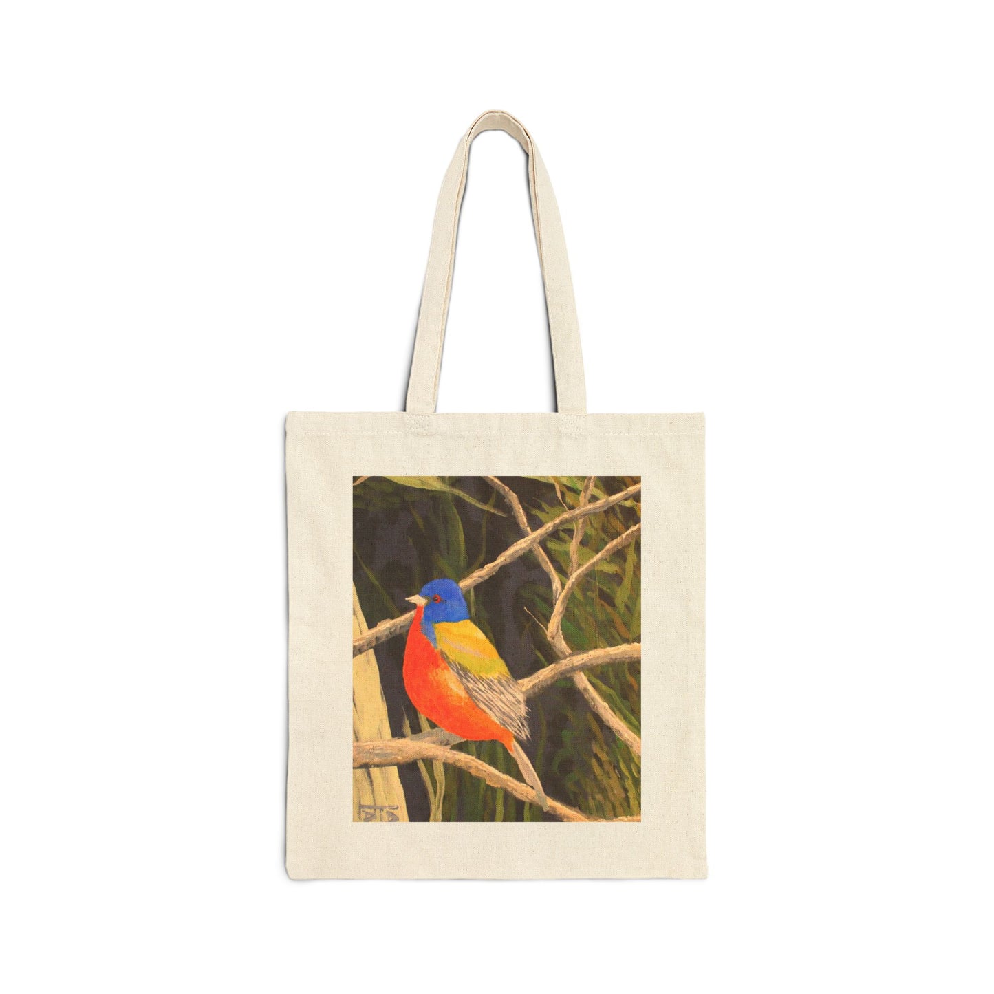 "Bobbie's Bird" Stylish Cotton Canvas Tote Bag