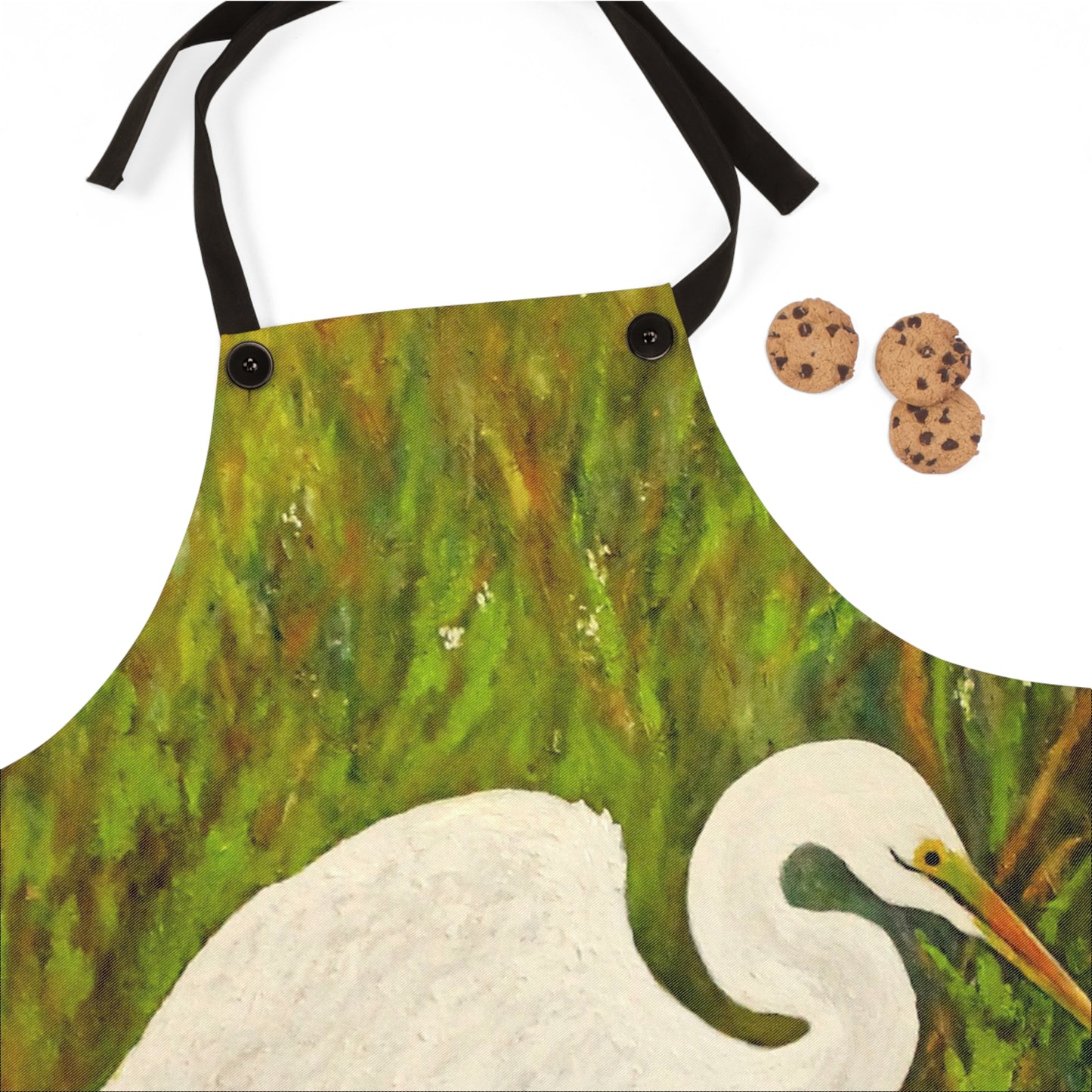 White Egret Apron