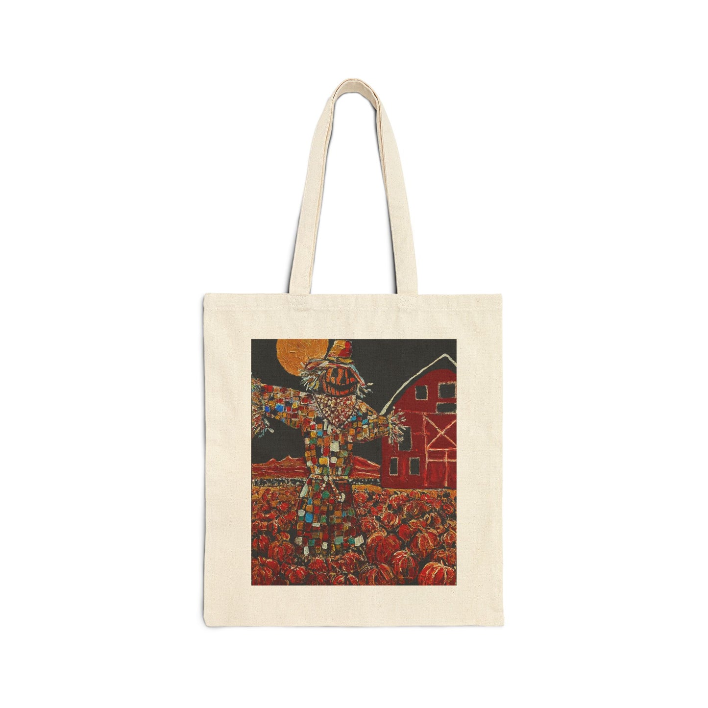 "Scary Scarecrow" Stylish Cotton Canvas Tote Bag