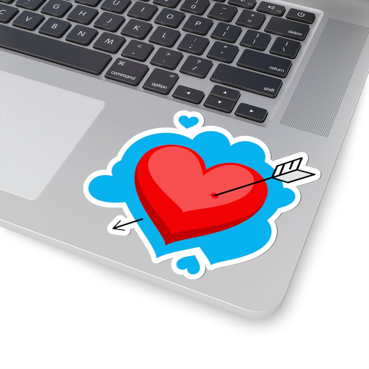 Vibrant Heart Arrow Kiss-Cut Stickers, Cute Laptop Decor, Love Gifts, Valentine's Day, Expressive Stickers, Fun Accessories