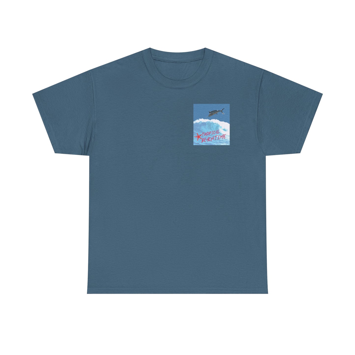 Tropical Beach Time - Amazing Unisex Heavy Cotton Tee