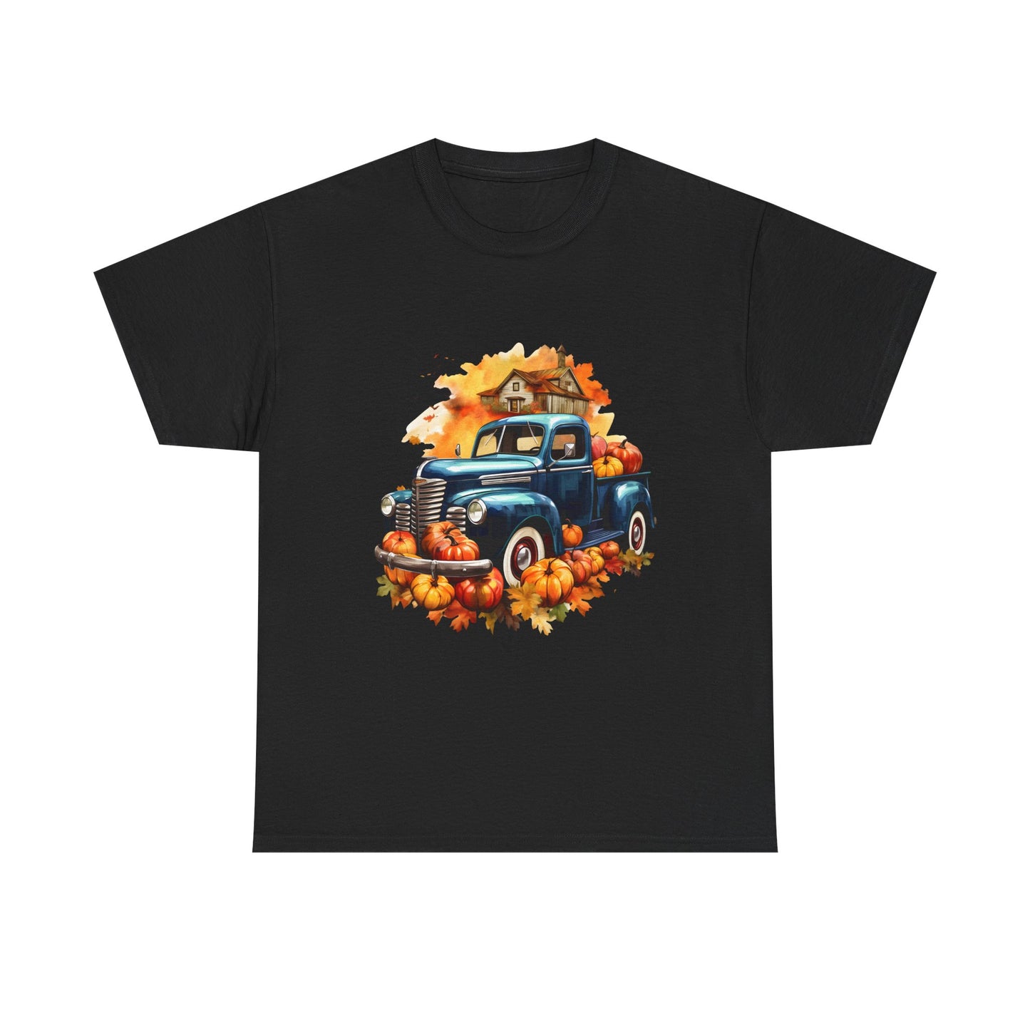 Fall Truck -Amazing Unisex Heavy Cotton Short Sleeve Tee Shirts!