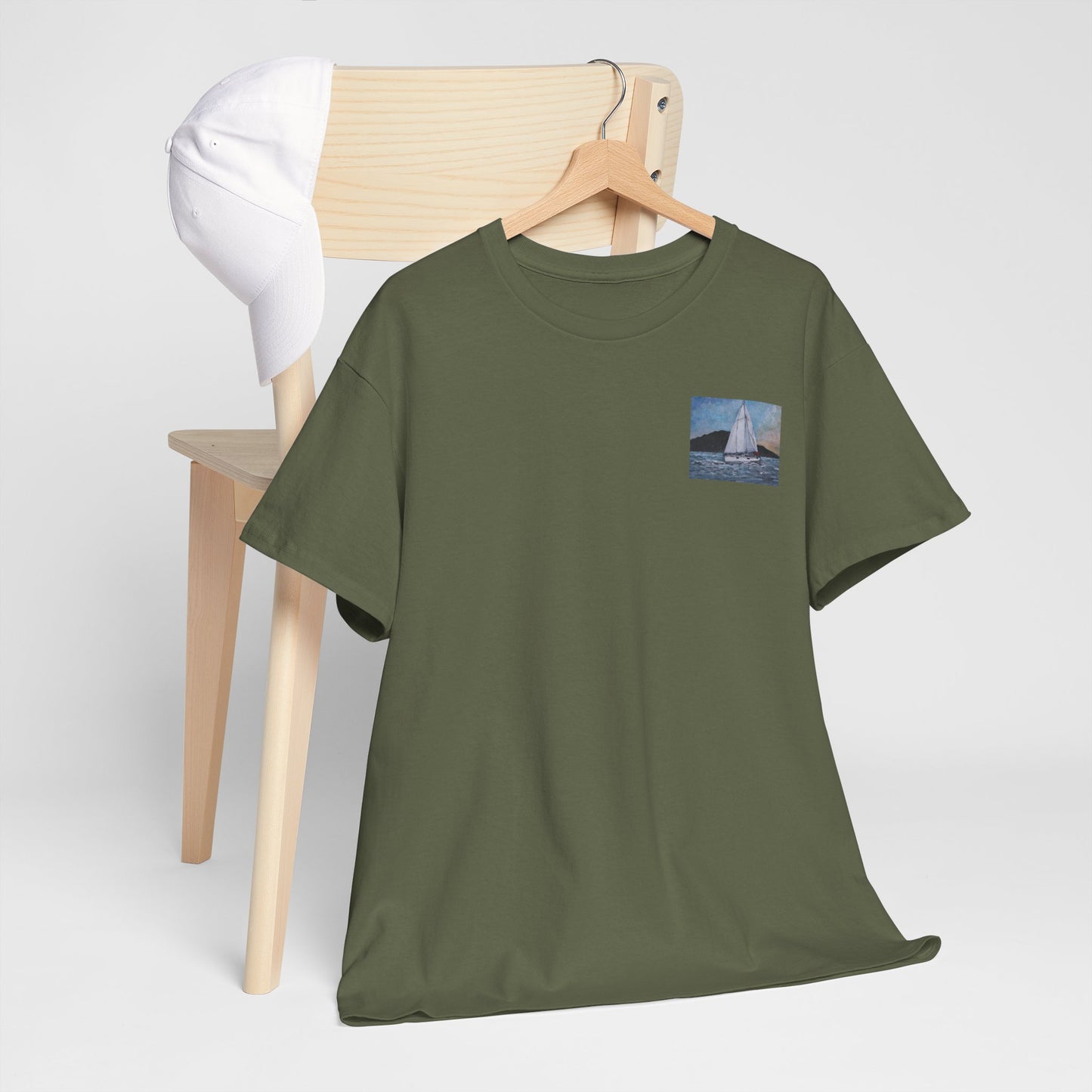Smoothly Sailing - Amazing Unisex Heavy Cotton Short Sleeve Tee Shirts!