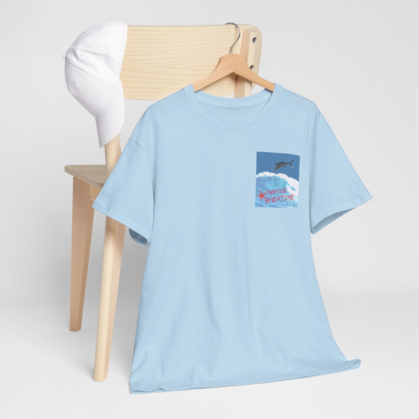 Tropical Beach Time - Amazing Unisex Heavy Cotton Tee
