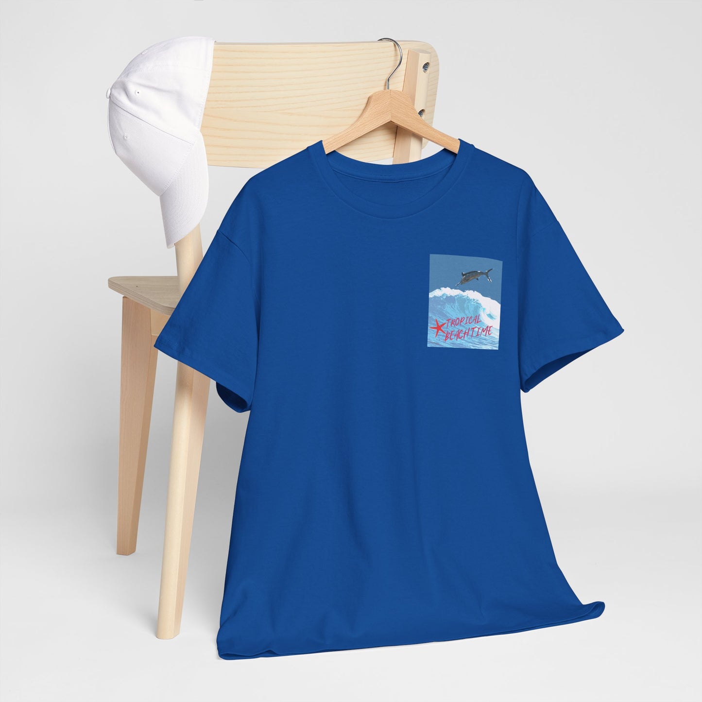 Tropical Beach Time - Amazing Unisex Heavy Cotton Tee